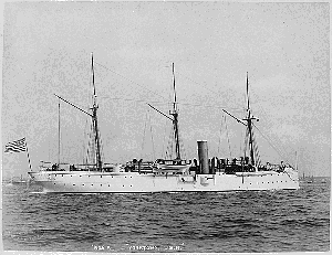 The 1889 steel hulled gunboat Yorktown